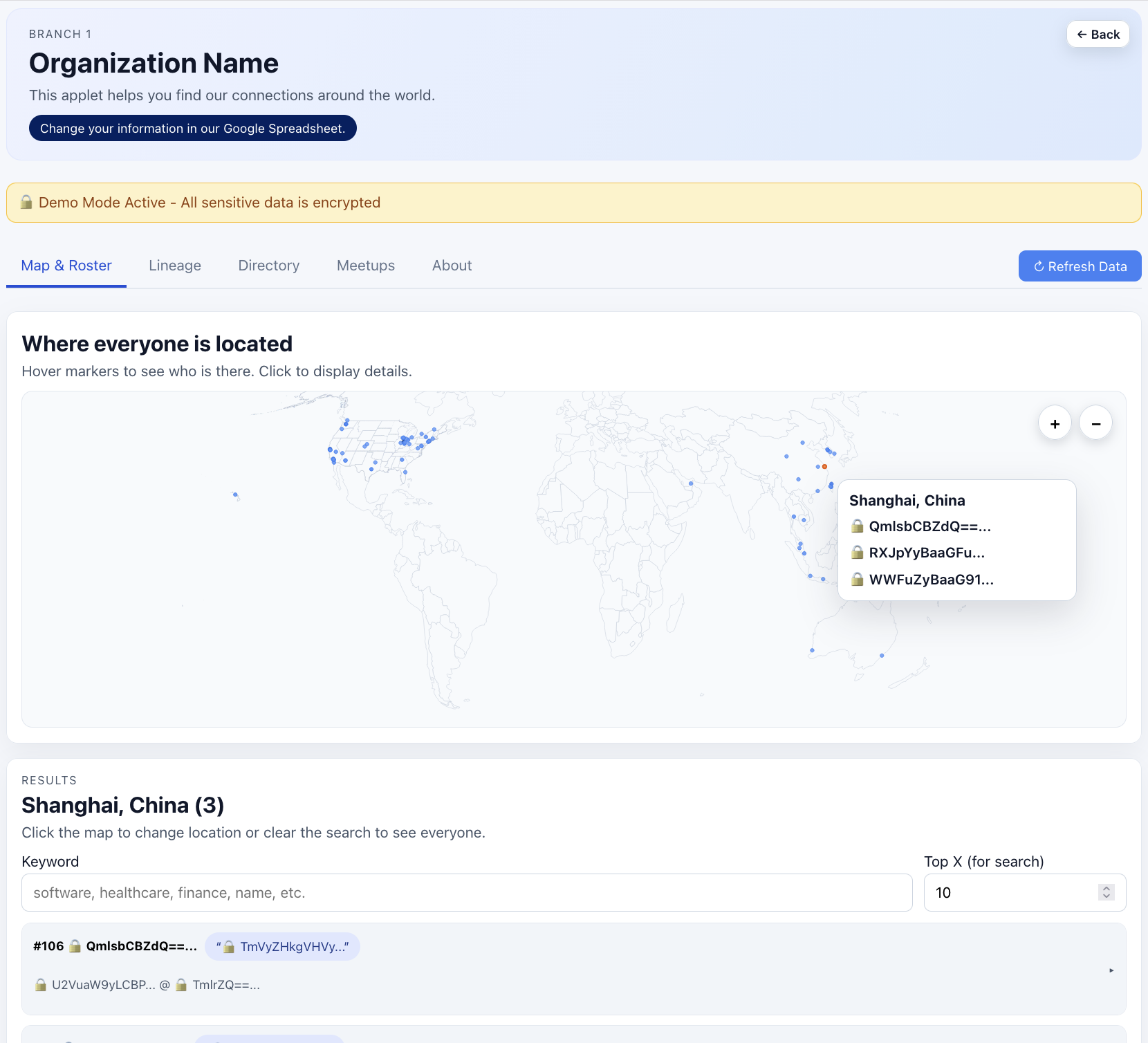 Org Networking Platform